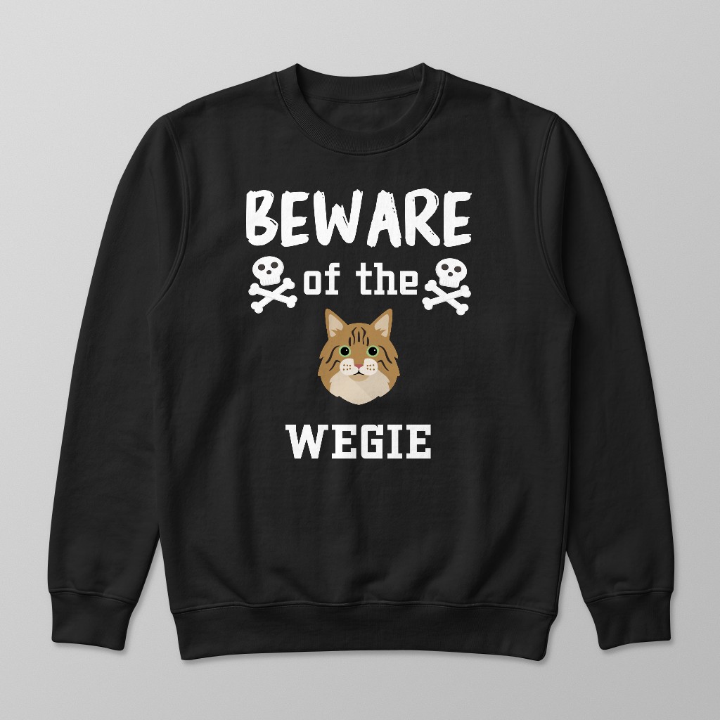 Beware of the Cat: Personalized {breedFullName} Sweatshirt