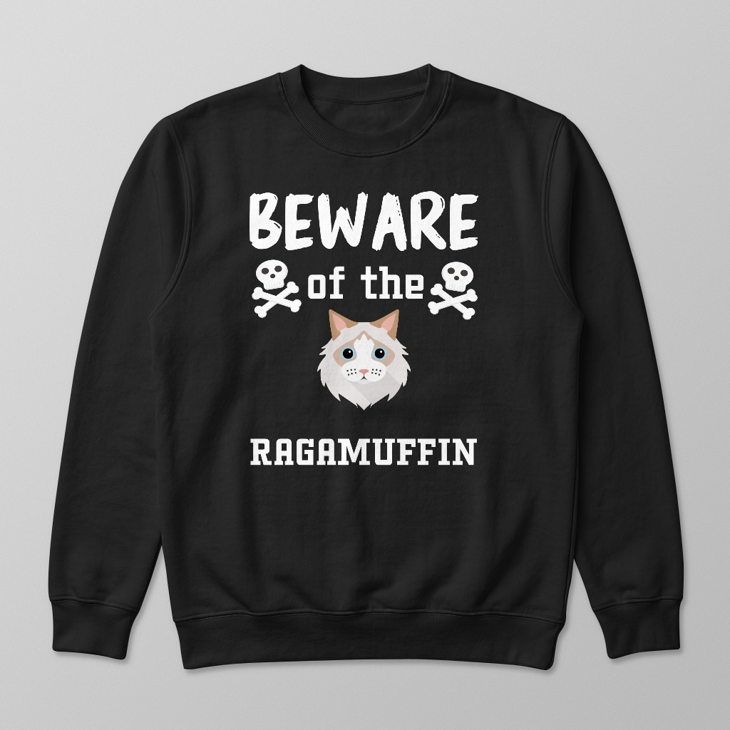 Beware of the Cat: Personalized {breedFullName} Sweatshirt