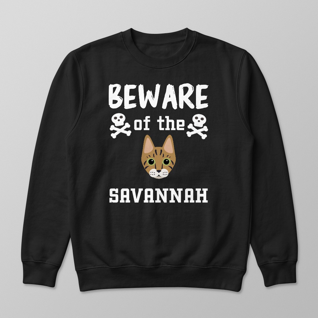 Beware of the Cat: Personalized {breedFullName} Sweatshirt