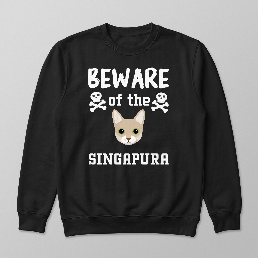 Beware of the Cat: Personalized {breedFullName} Sweatshirt