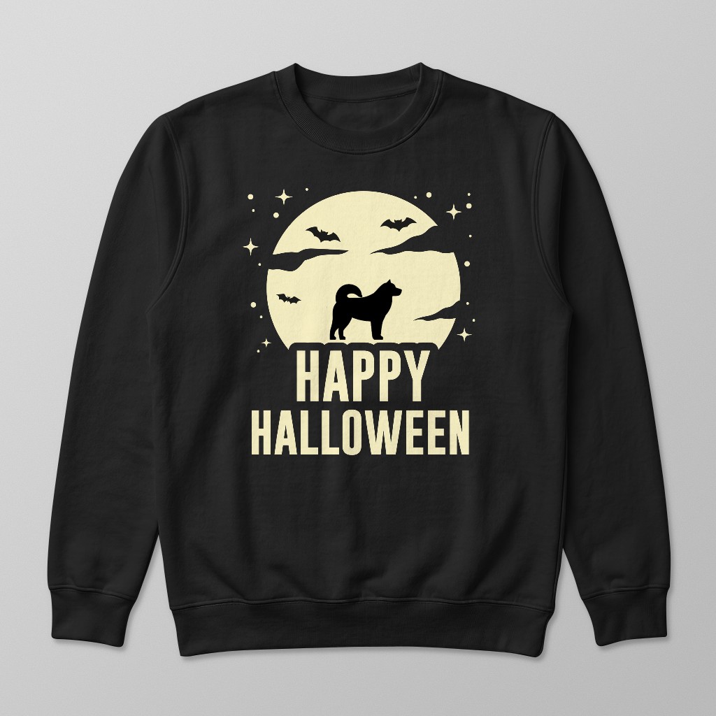 Halloween Silhouette Moon: Personalized {breedFullName} Sweatshirt