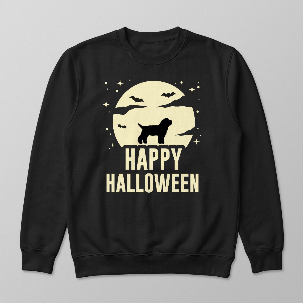 Halloween Silhouette Moon: Personalized {breedFullName} Sweatshirt