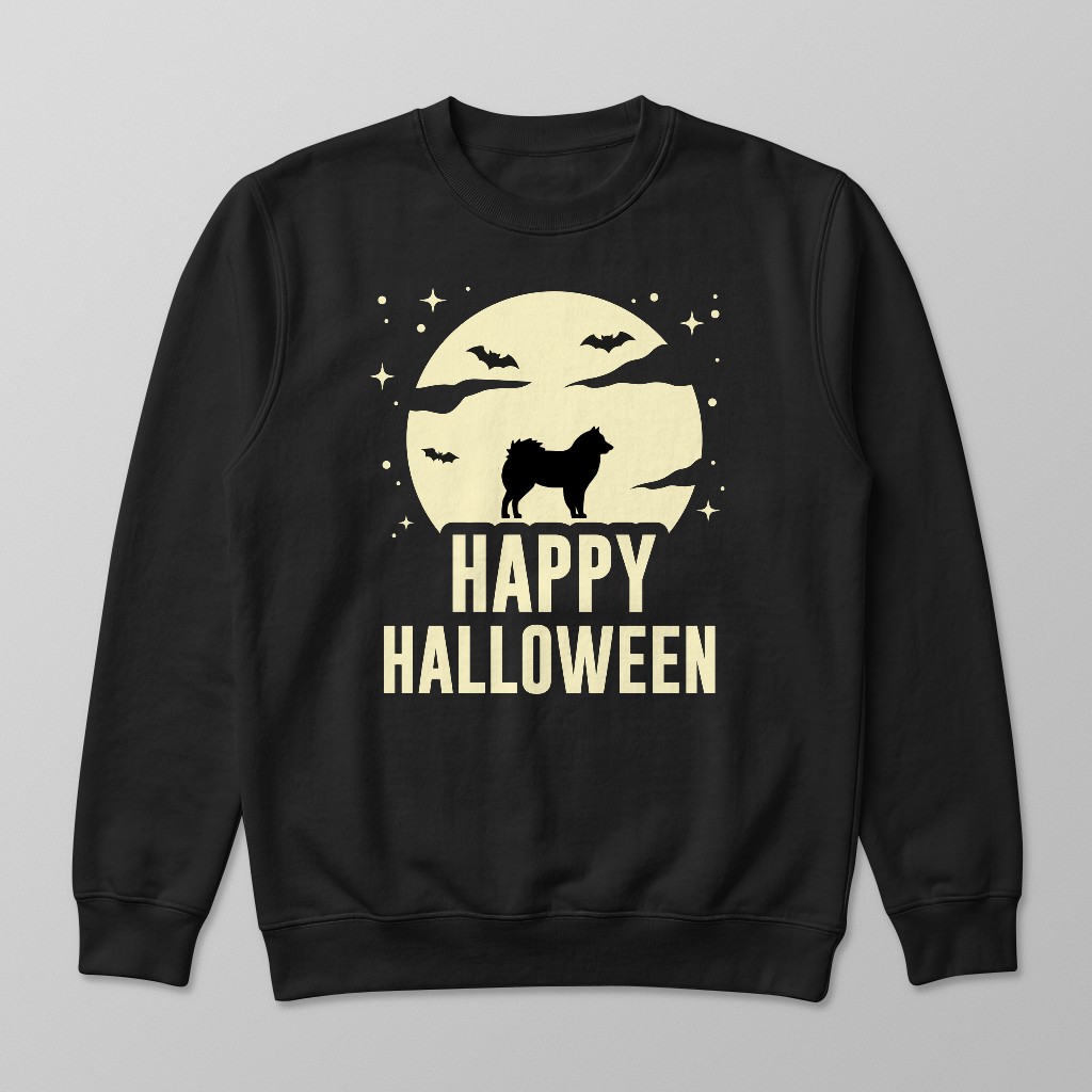 Halloween Silhouette Moon: Personalised {breedFullName} Sweatshirt