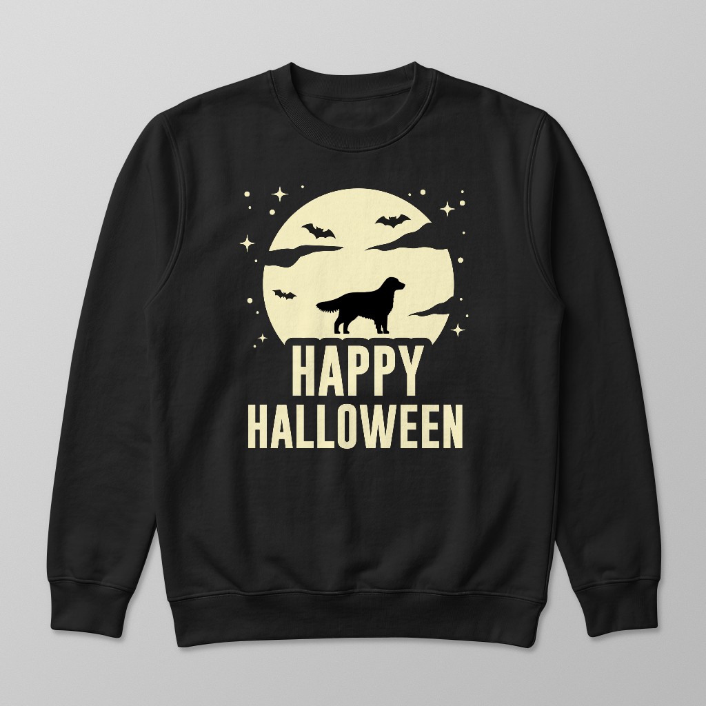 Halloween Silhouette Moon: Personalized {breedFullName} Sweatshirt