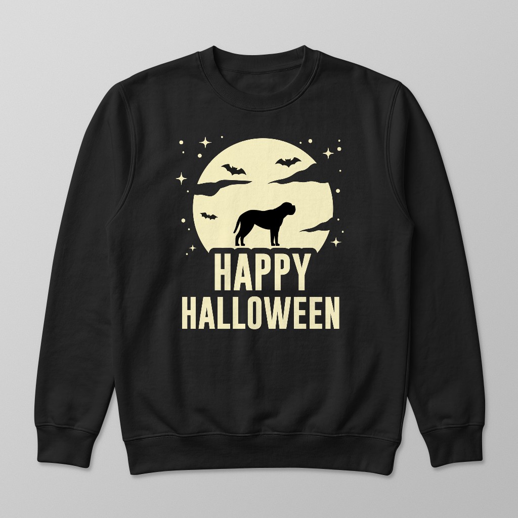 Halloween Silhouette Moon: Personalized {breedFullName} Sweatshirt