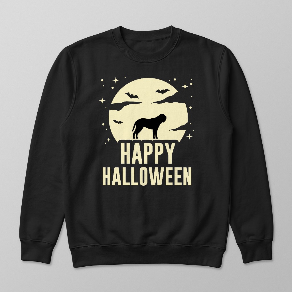 Halloween Silhouette Moon: Personalized {breedFullName} Sweatshirt