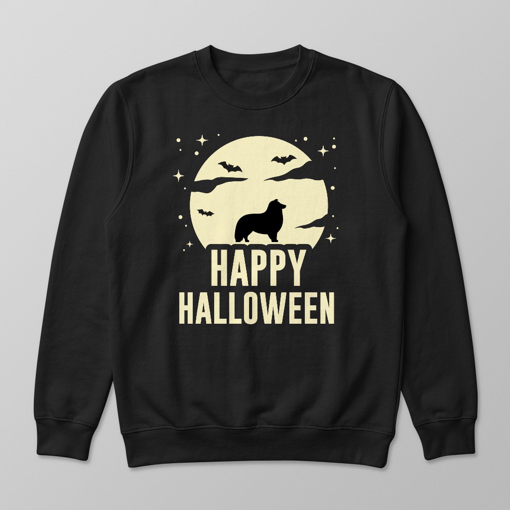Halloween Silhouette Moon: Personalised {breedFullName} Sweatshirt