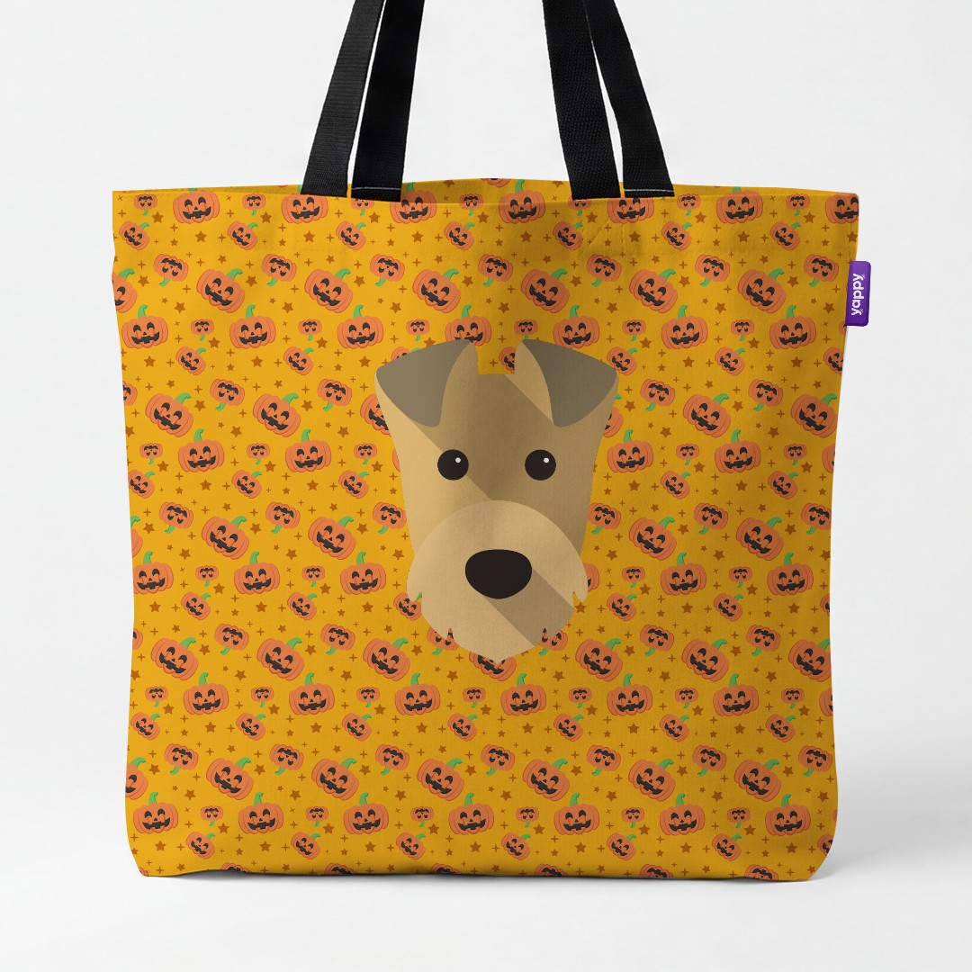 'Happy Pumpkin' - Personalized {breedCommonName} Canvas Bag