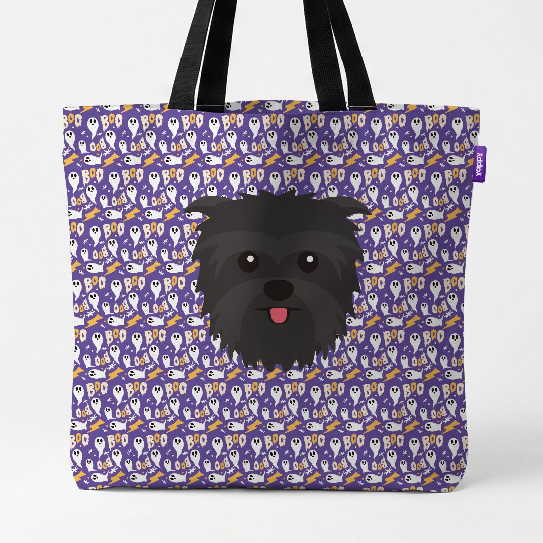 'Boo Ghosts' - Personalized {breedCommonName} Canvas Bag