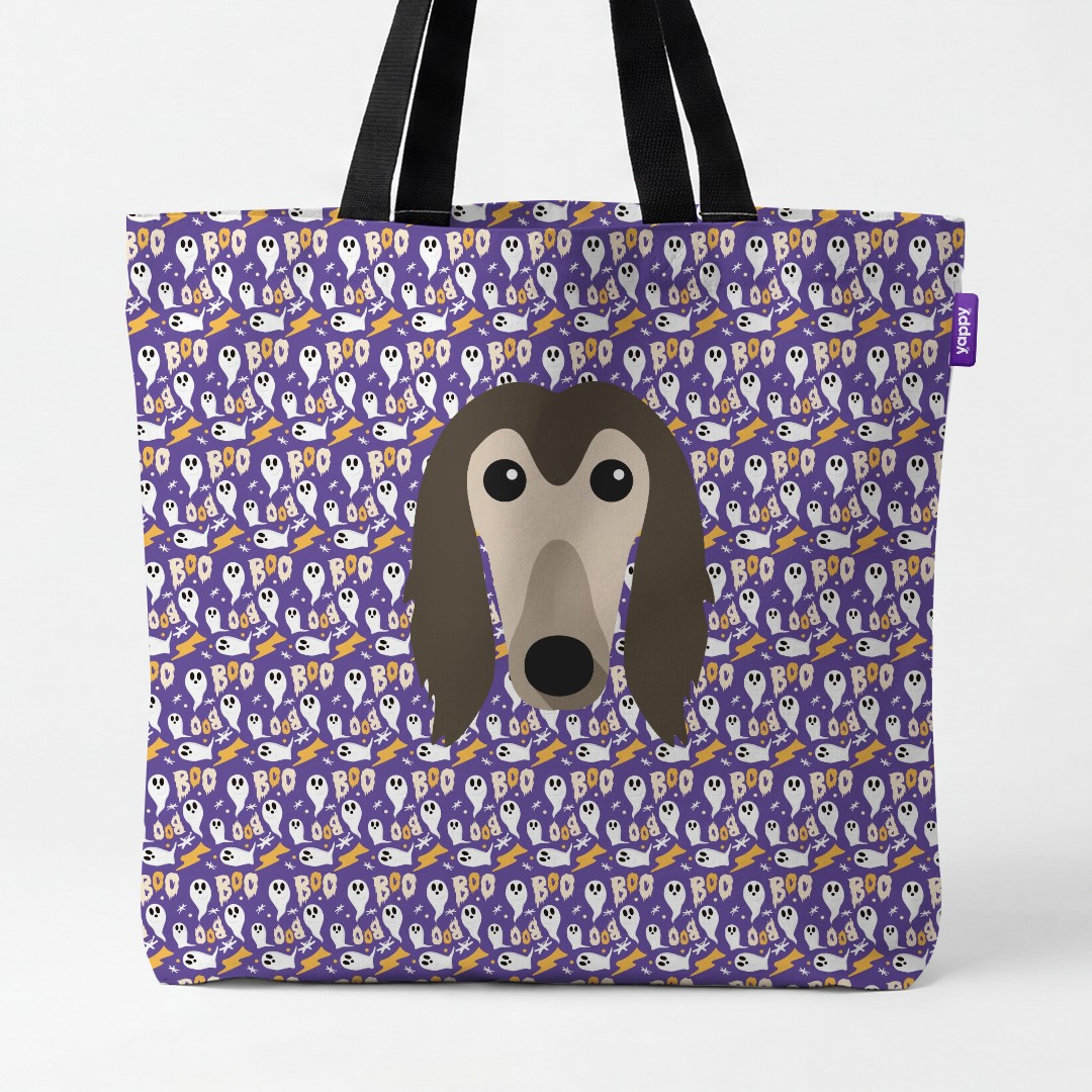 'Boo Ghosts' - Personalized {breedCommonName} Canvas Bag