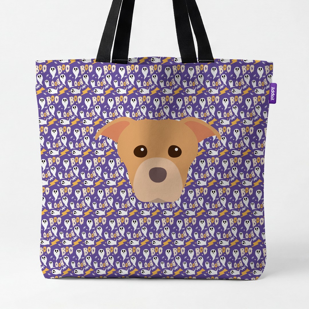 'Boo Ghosts' - Personalized {breedCommonName} Canvas Bag