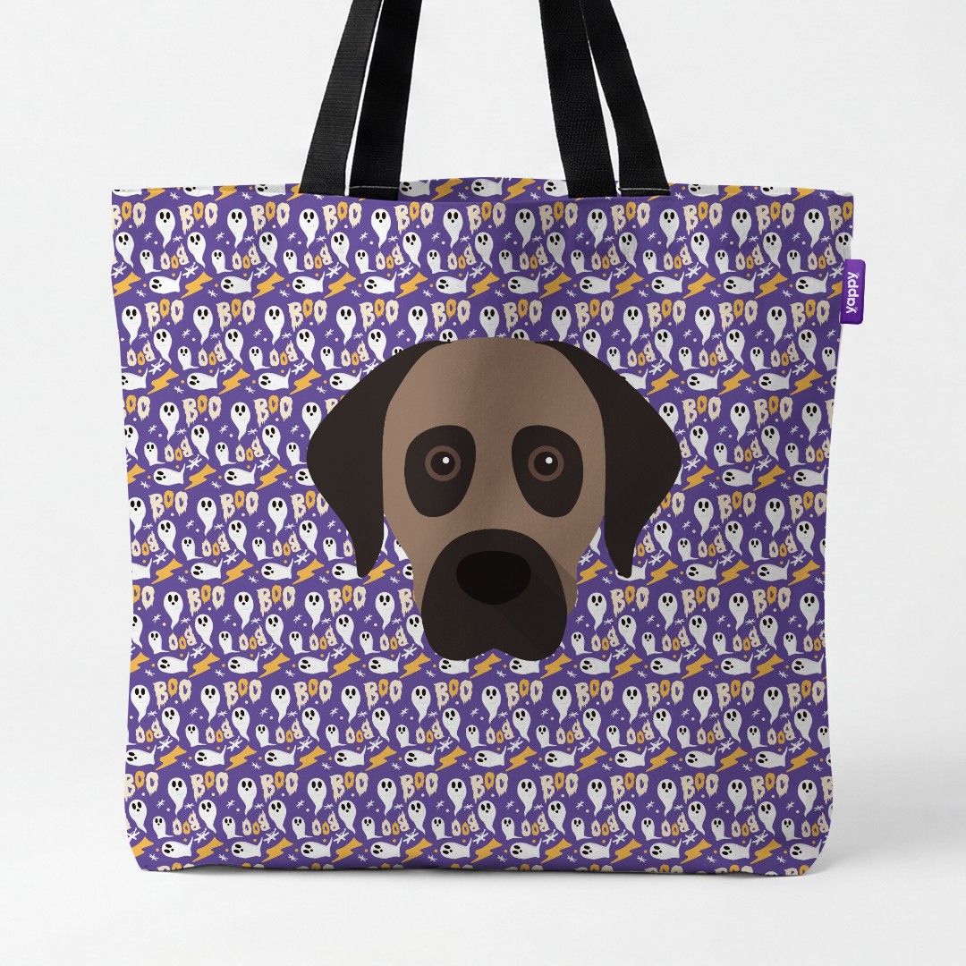'Boo Ghosts' - Personalized {breedCommonName} Canvas Bag