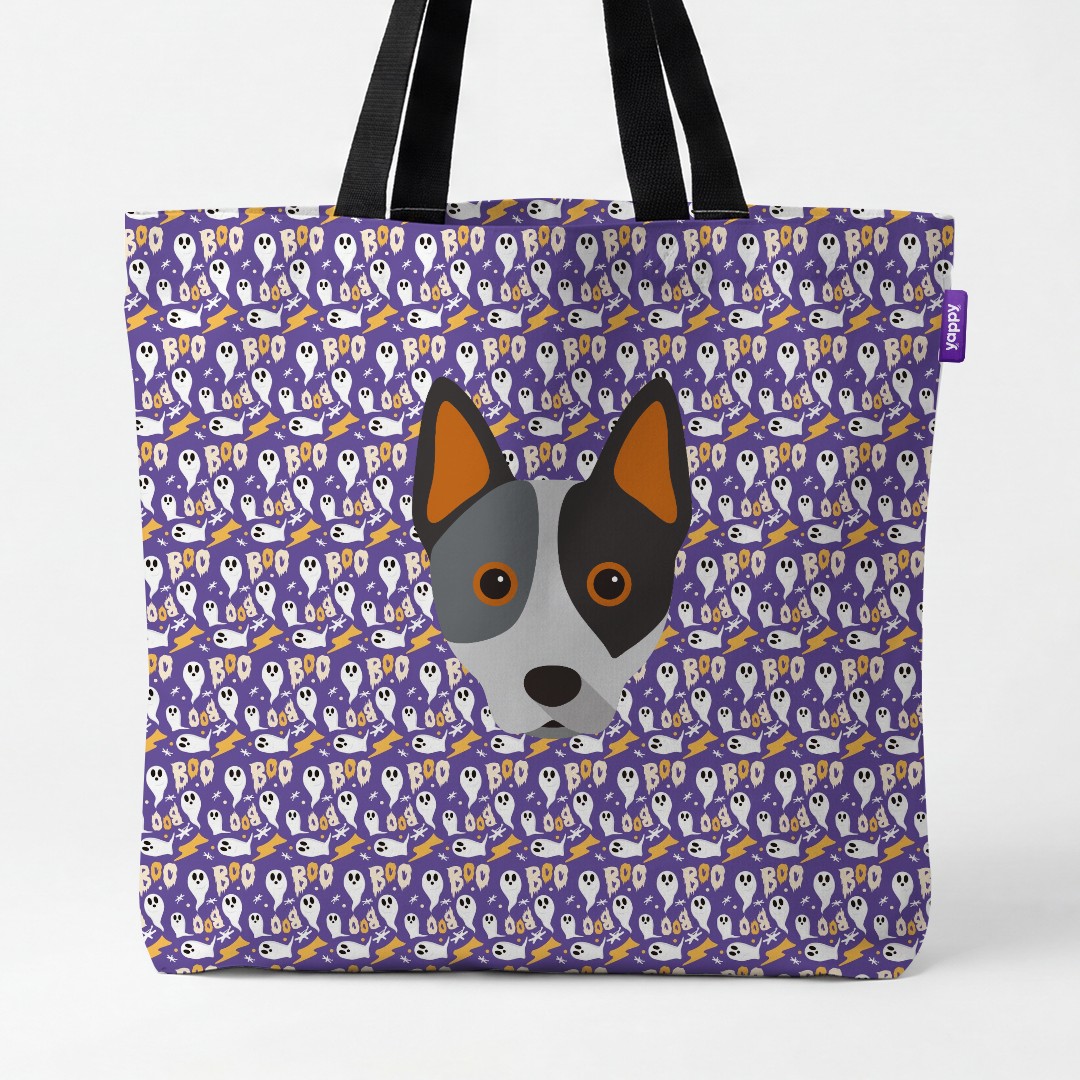 'Boo Ghosts' - Personalized {breedCommonName} Canvas Bag