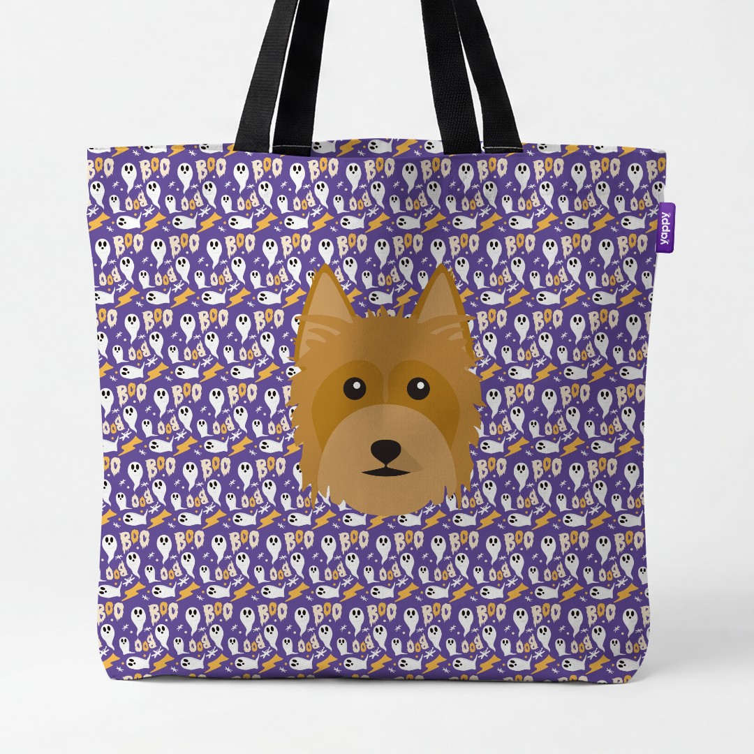 'Boo Ghosts' - Personalized {breedCommonName} Canvas Bag
