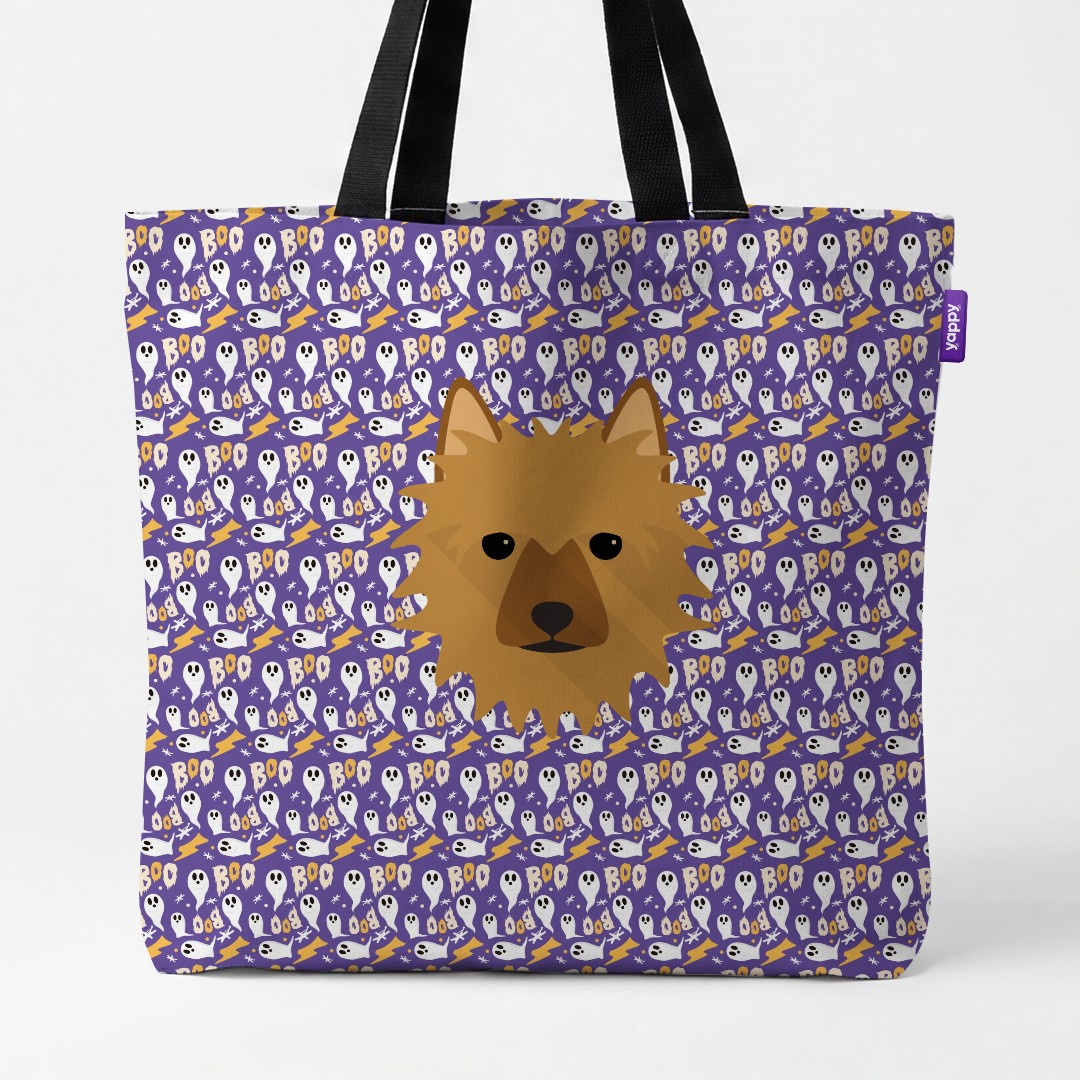 'Boo Ghosts' - Personalized {breedCommonName} Canvas Bag