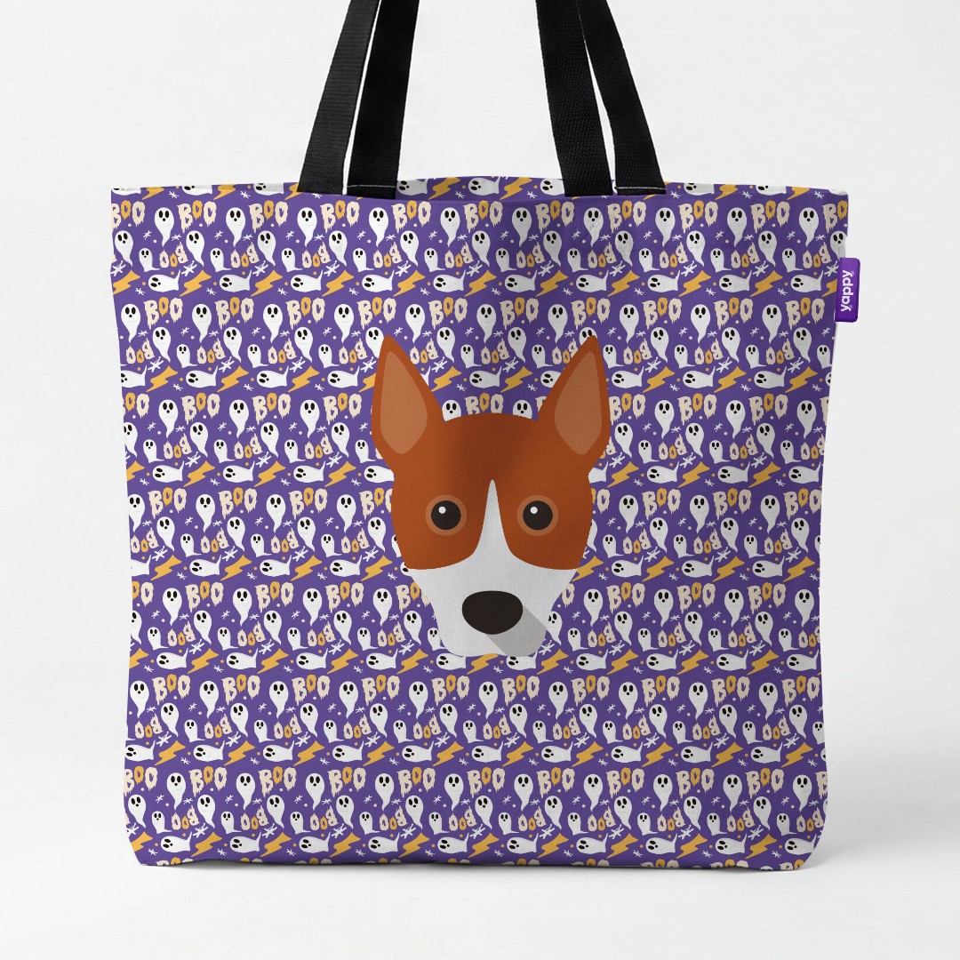 'Boo Ghosts' - Personalized {breedCommonName} Canvas Bag