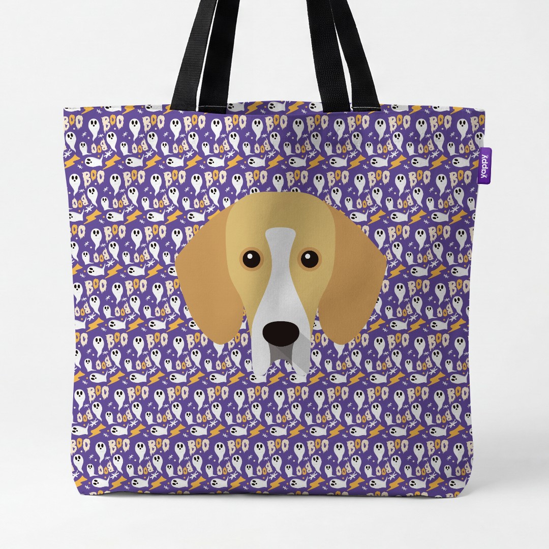 'Boo Ghosts' - Personalized {breedCommonName} Canvas Bag