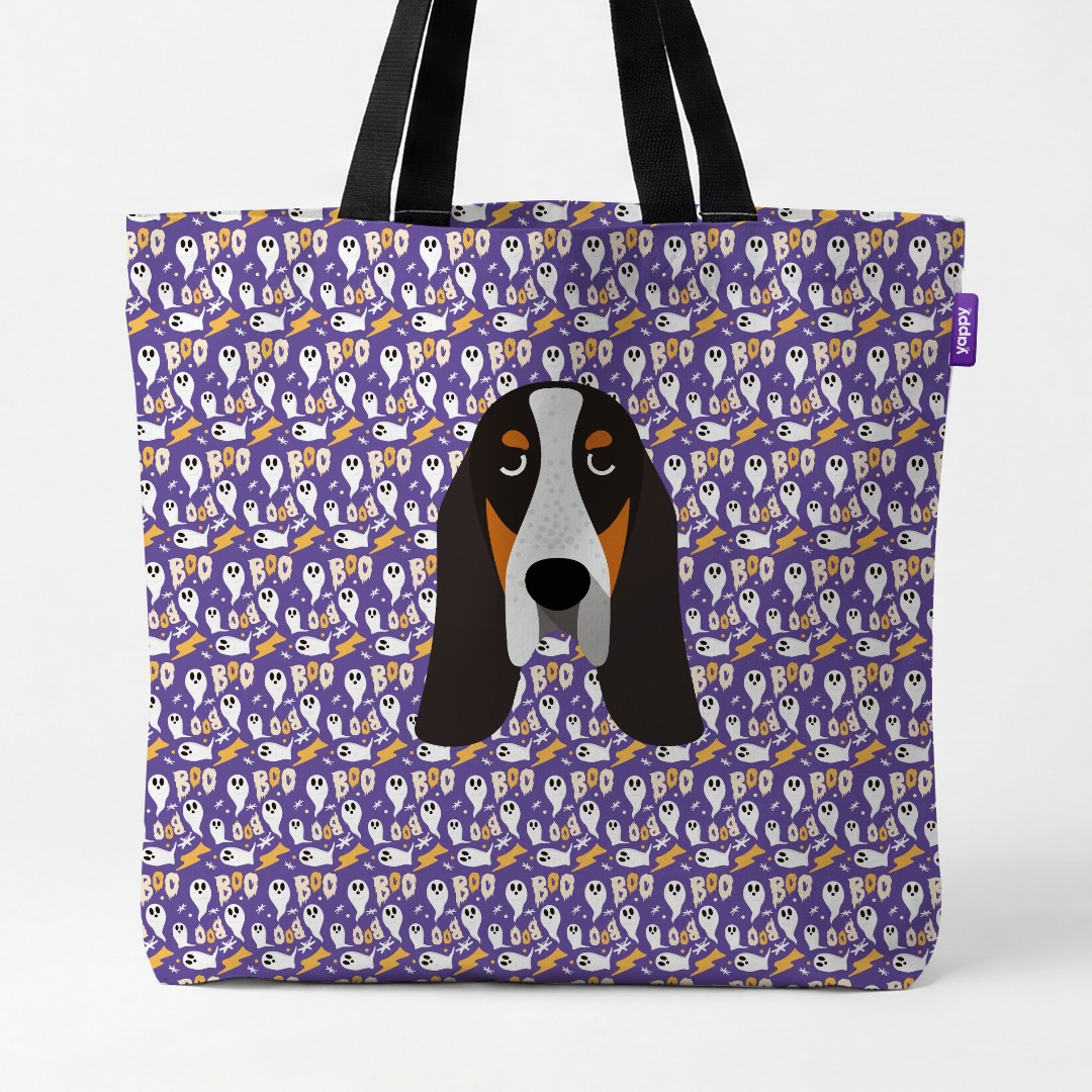 'Boo Ghosts' - Personalised {breedCommonName} Canvas Bag
