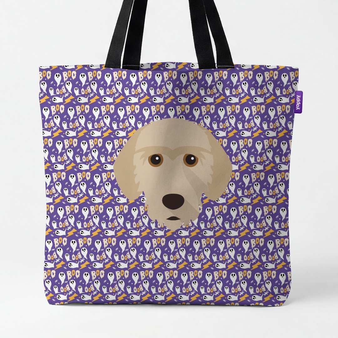 'Boo Ghosts' - Personalized {breedCommonName} Canvas Bag