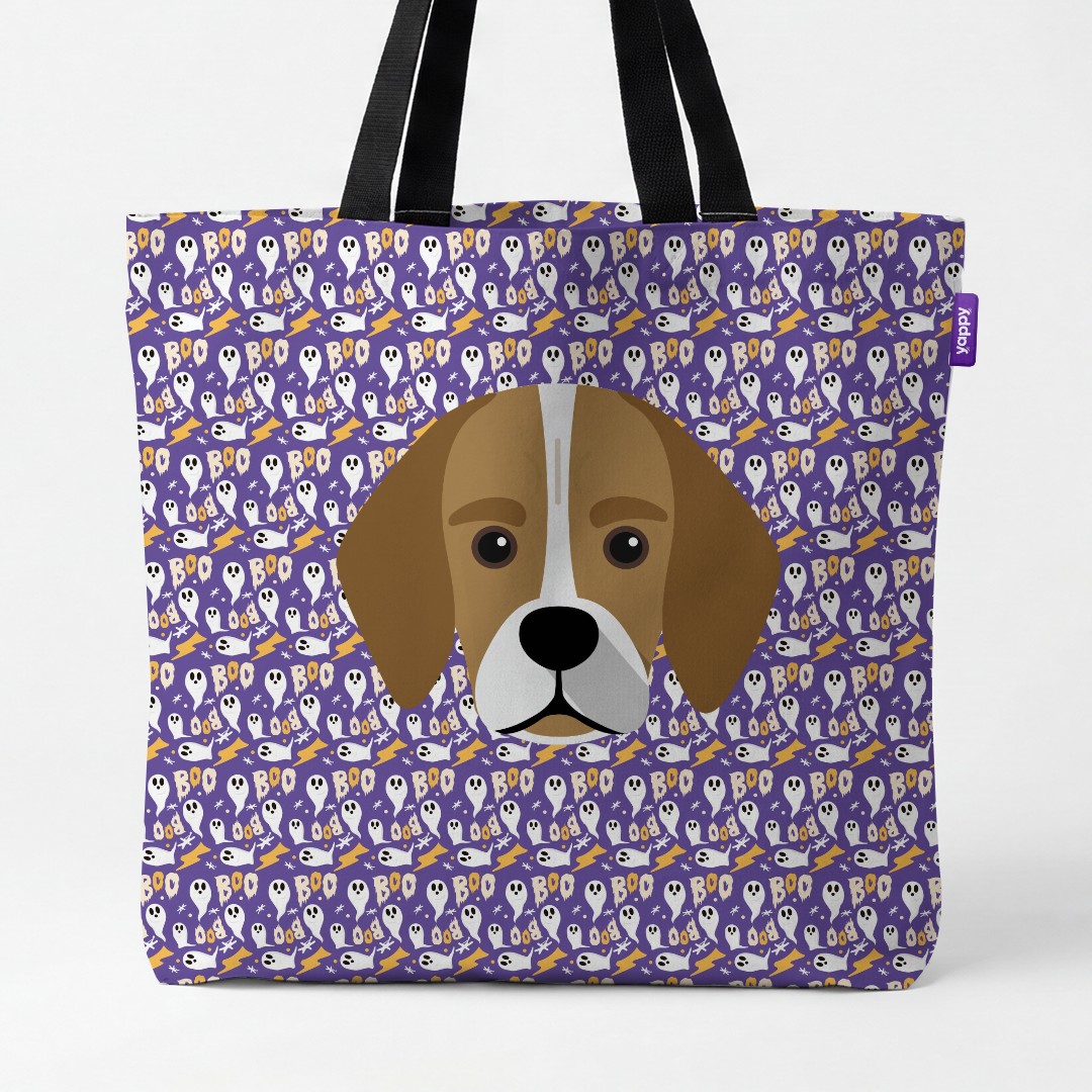 'Boo Ghosts' - Personalised {breedCommonName} Canvas Bag