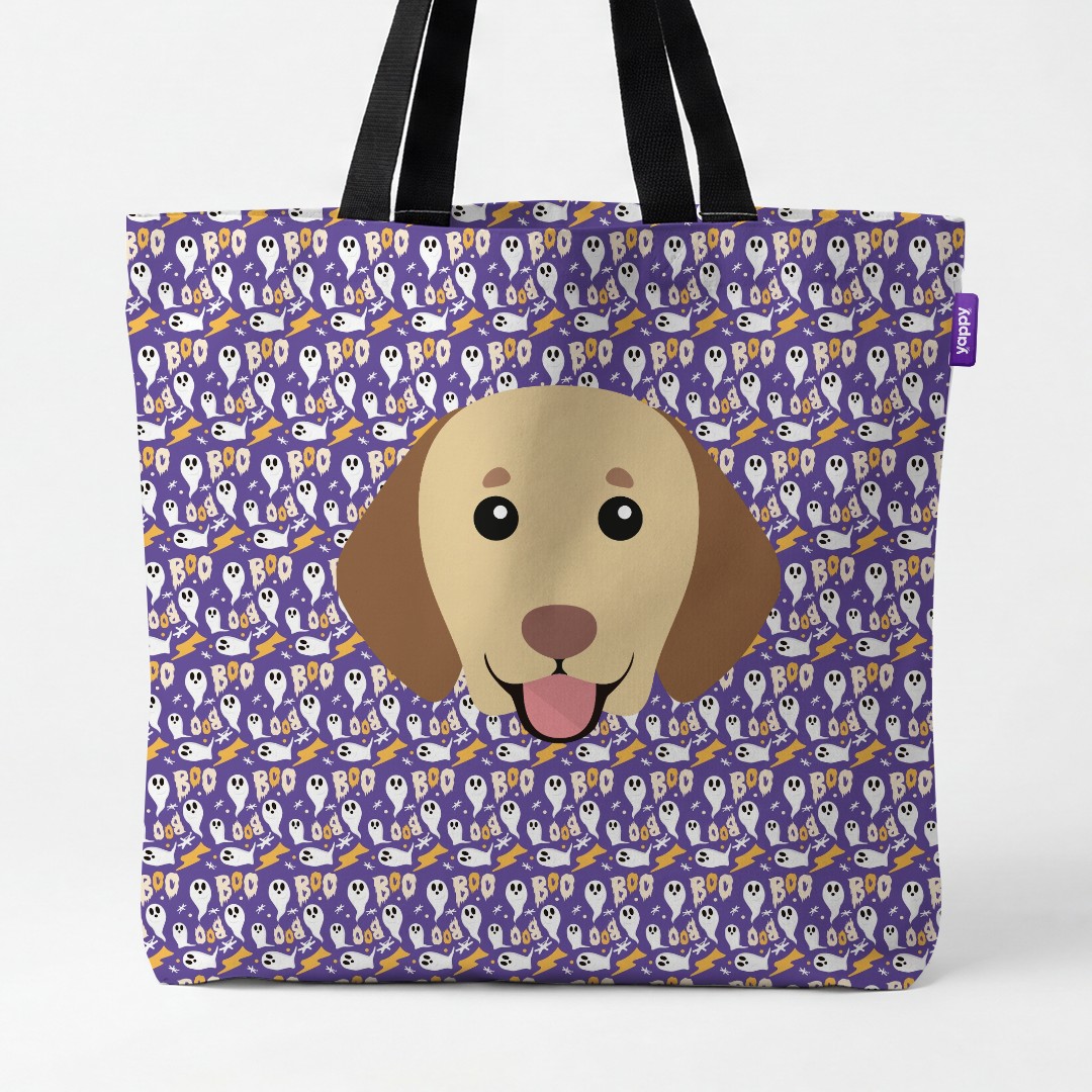 'Boo Ghosts' - Personalised {breedCommonName} Canvas Bag