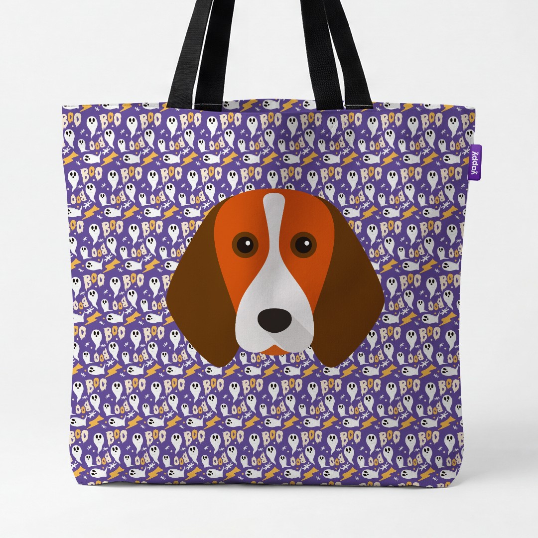 'Boo Ghosts' - Personalized {breedCommonName} Canvas Bag