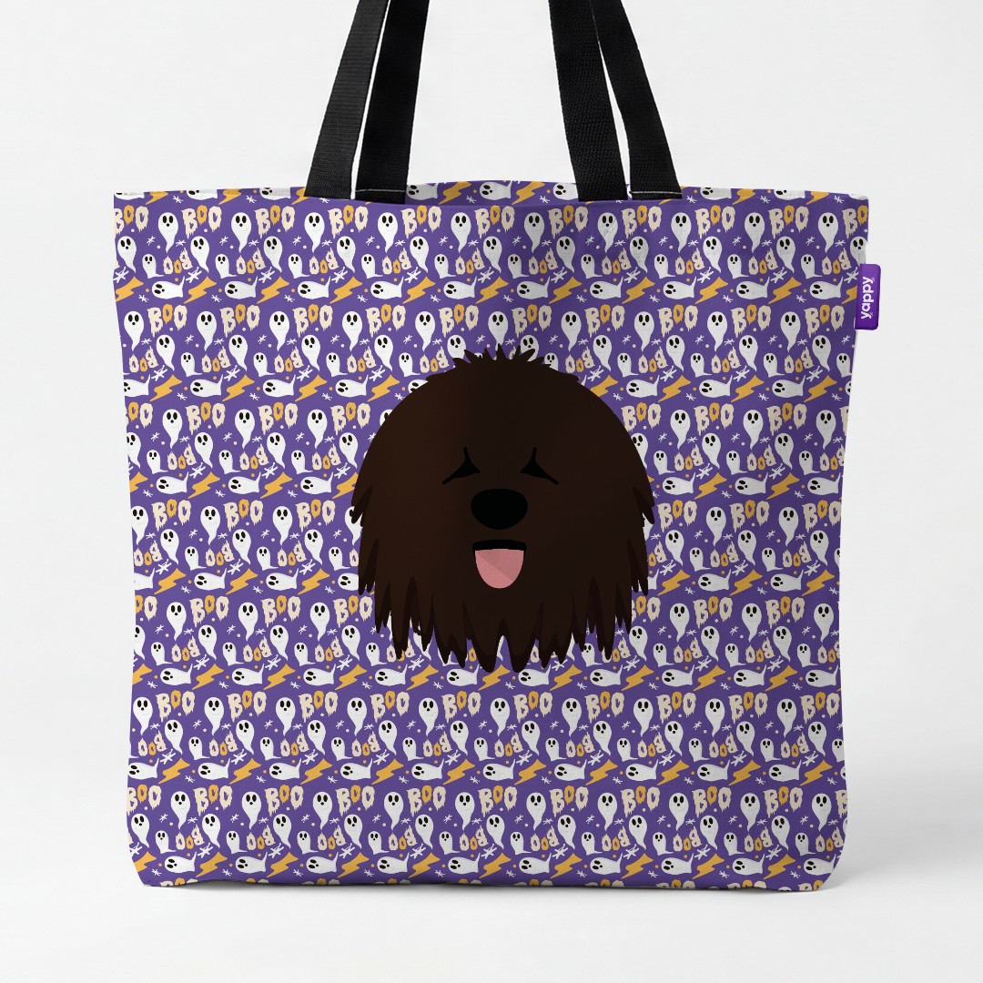 'Boo Ghosts' - Personalized {breedCommonName} Canvas Bag