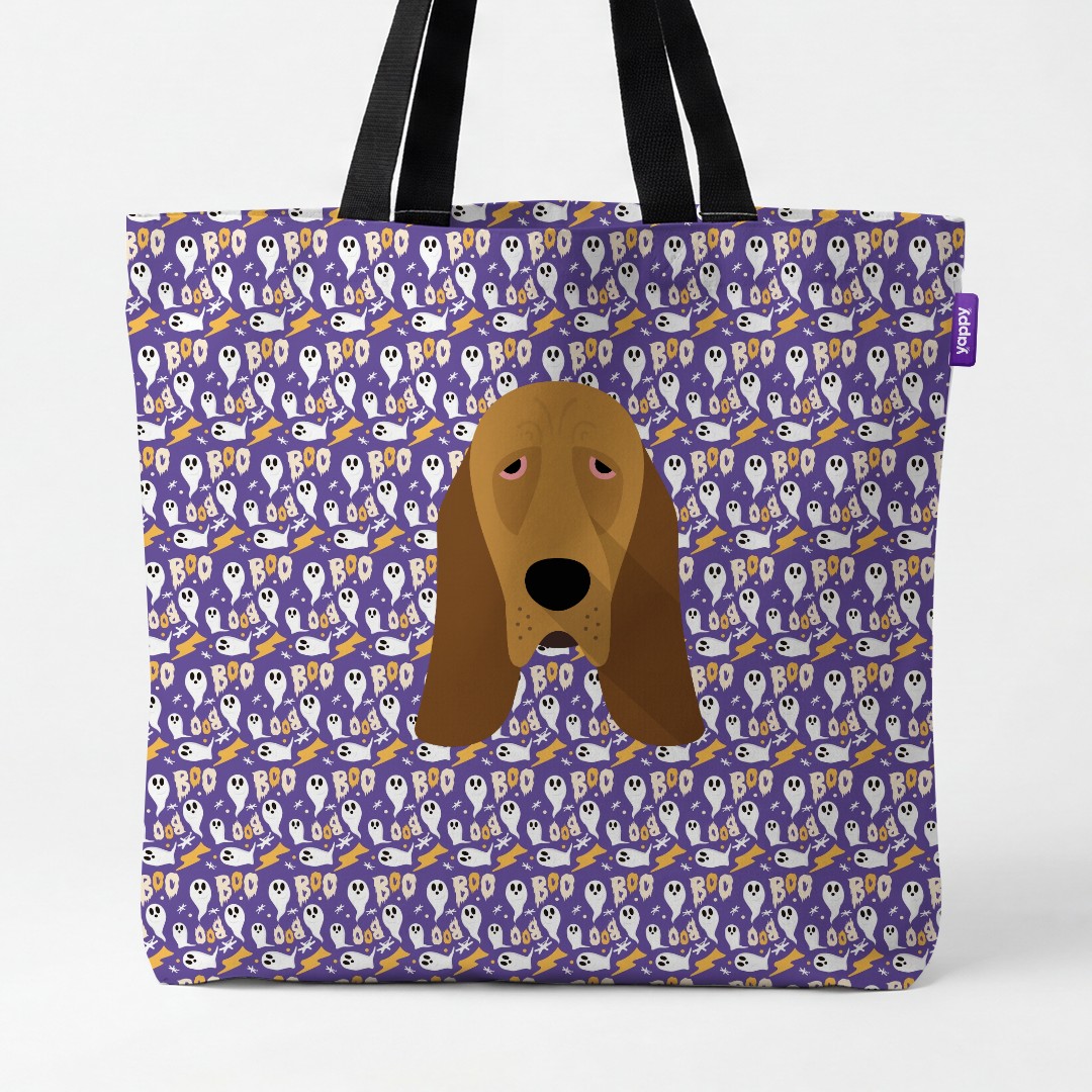 'Boo Ghosts' - Personalized {breedCommonName} Canvas Bag