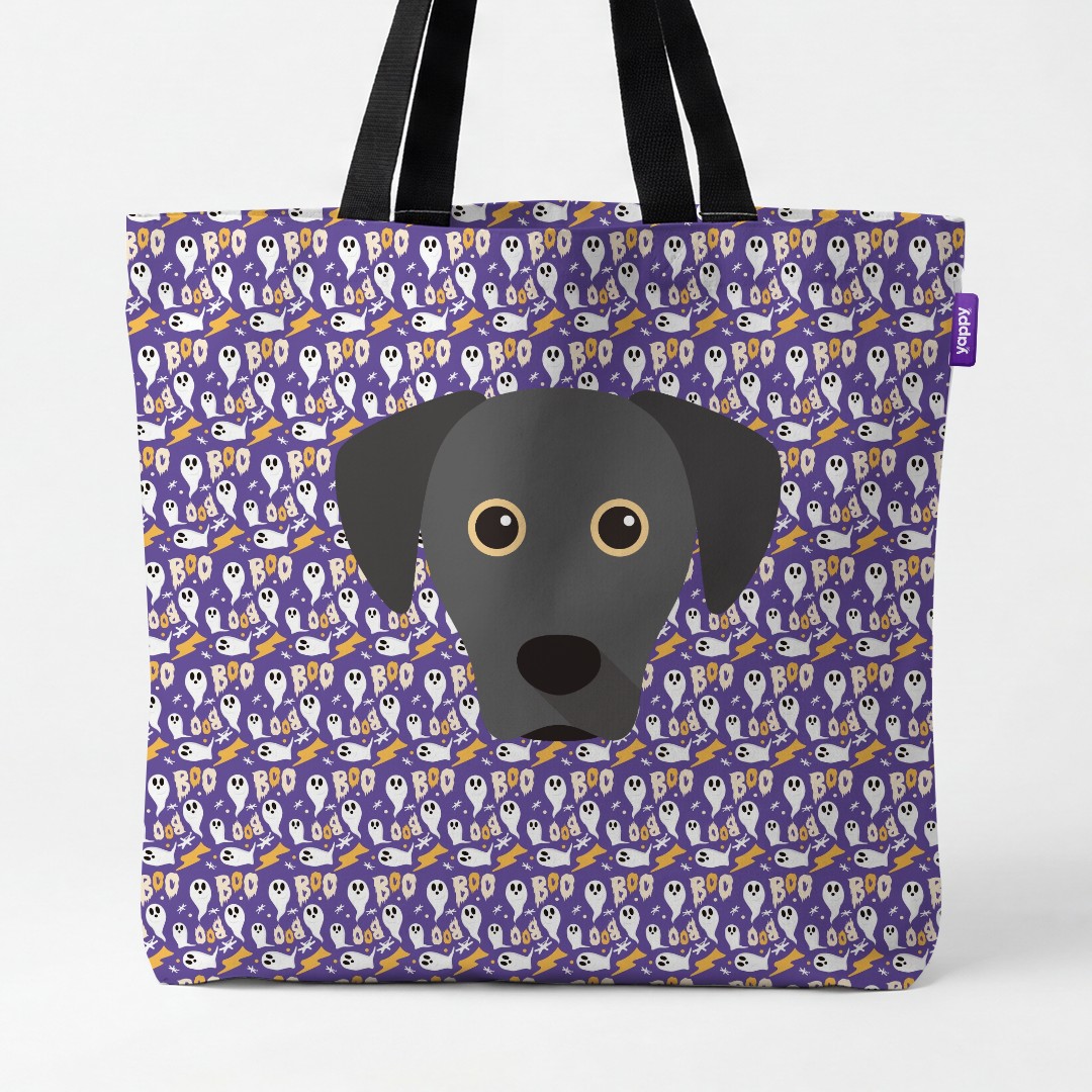 'Boo Ghosts' - Personalized {breedCommonName} Canvas Bag