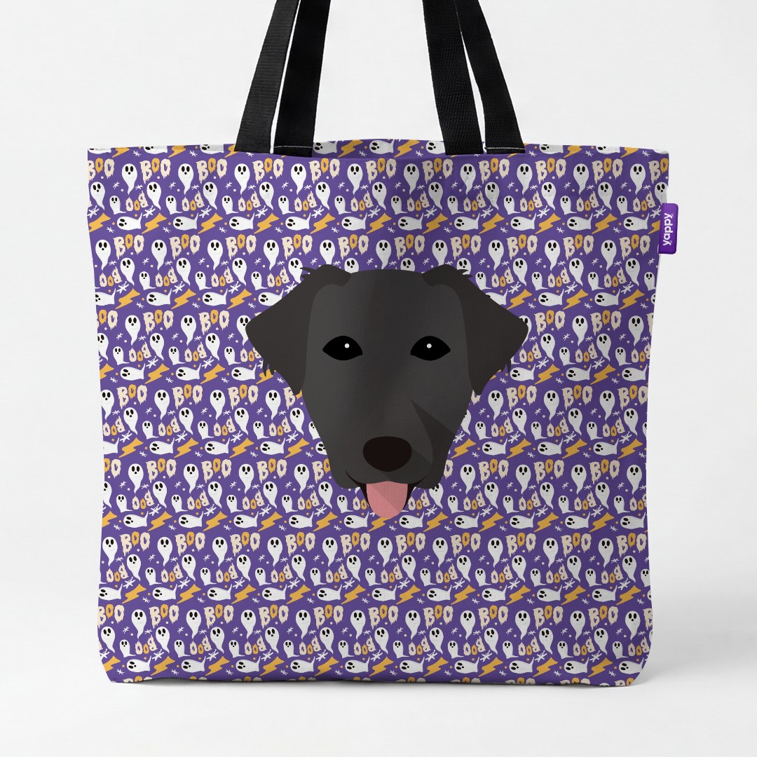 'Boo Ghosts' - Personalized {breedCommonName} Canvas Bag