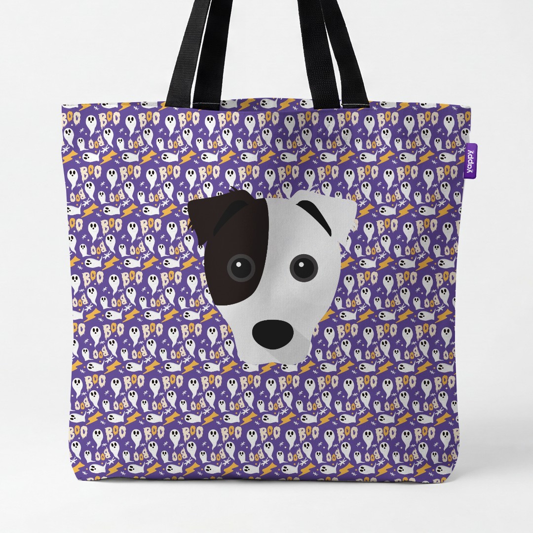 'Boo Ghosts' - Personalized {breedCommonName} Canvas Bag