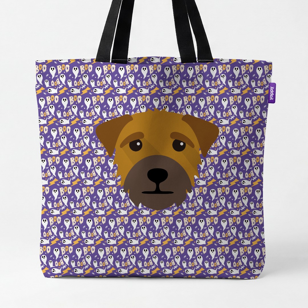 'Boo Ghosts' - Personalized {breedCommonName} Canvas Bag