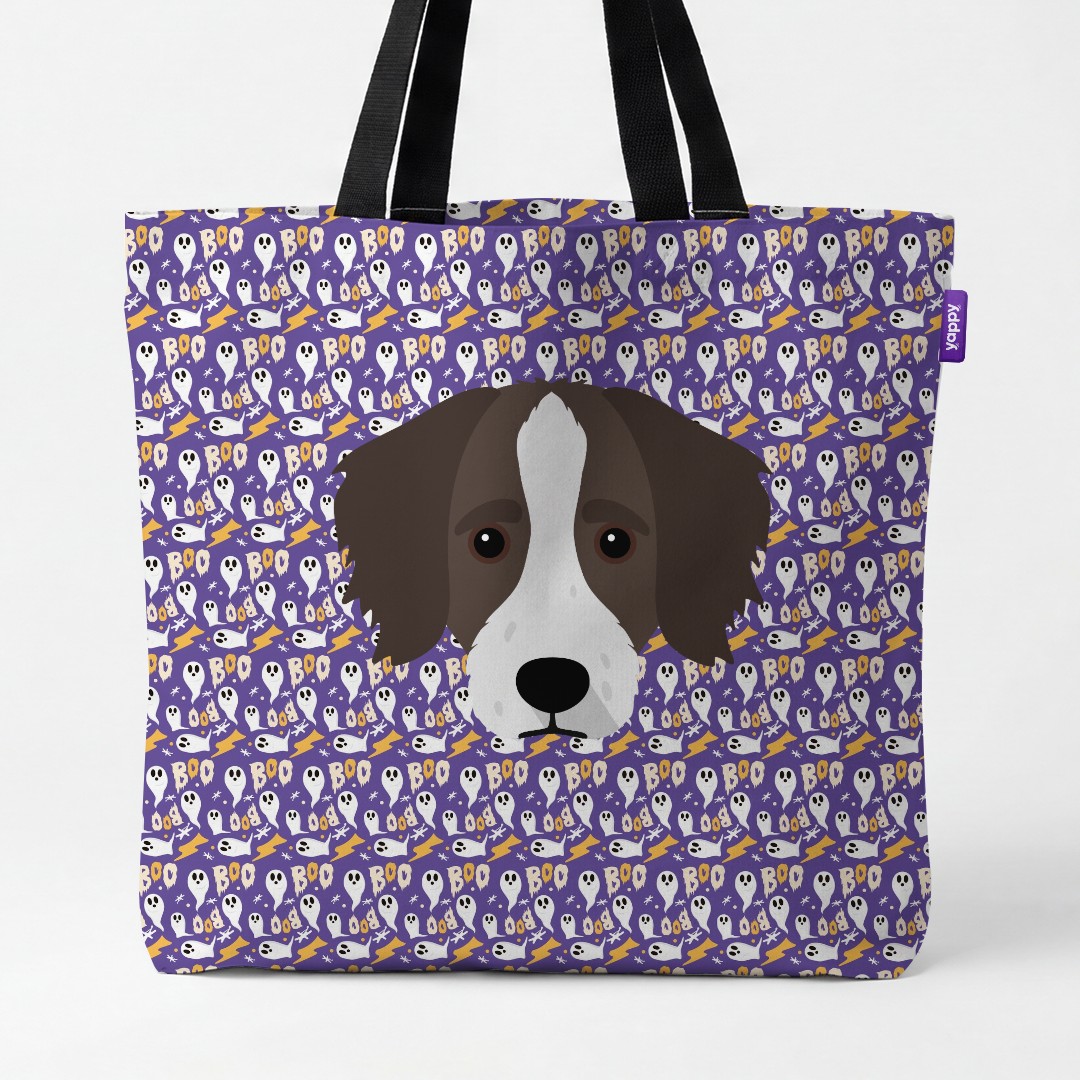 'Boo Ghosts' - Personalized {breedCommonName} Canvas Bag
