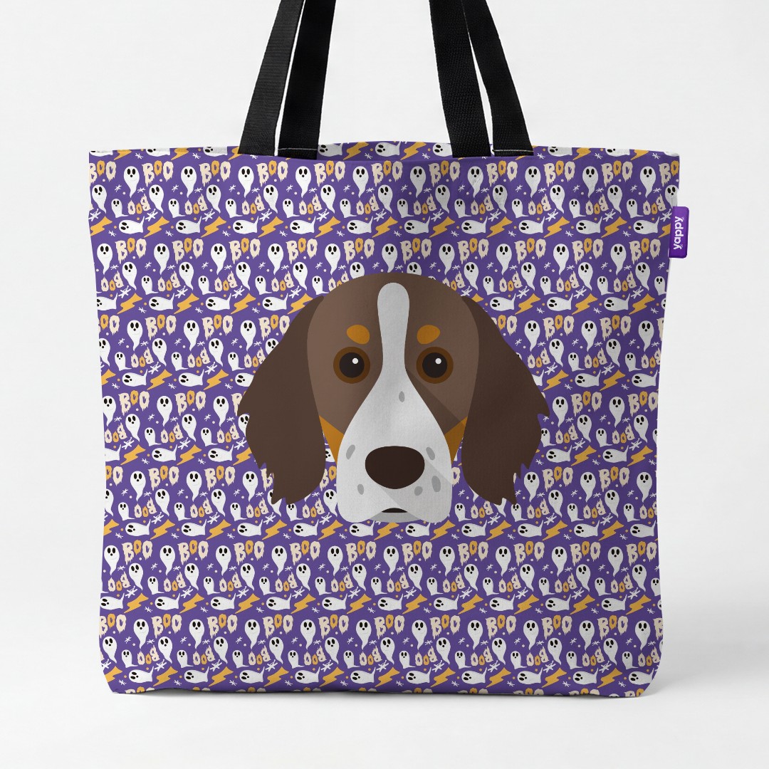 'Boo Ghosts' - Personalized {breedCommonName} Canvas Bag