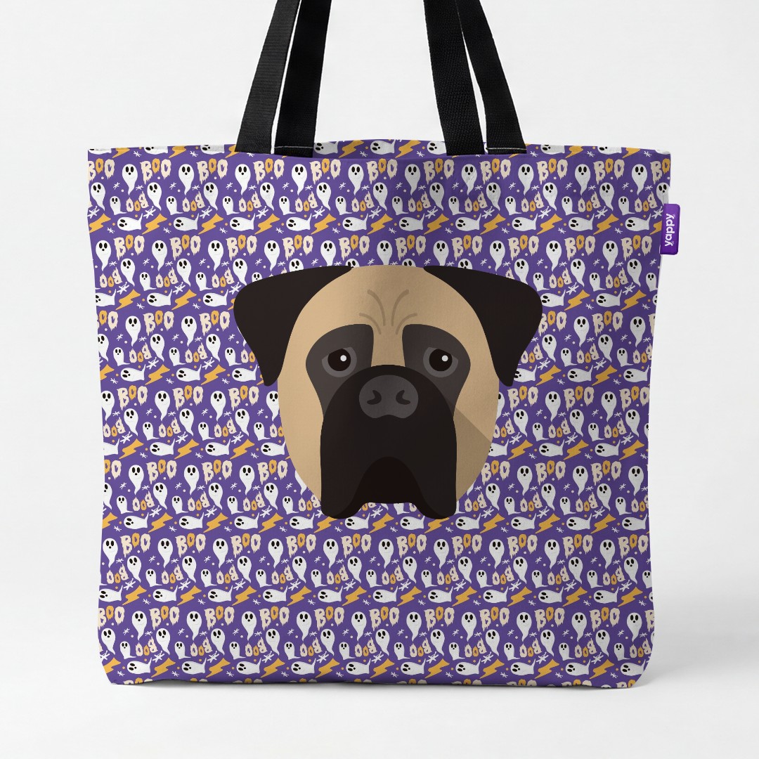 'Boo Ghosts' - Personalized {breedCommonName} Canvas Bag
