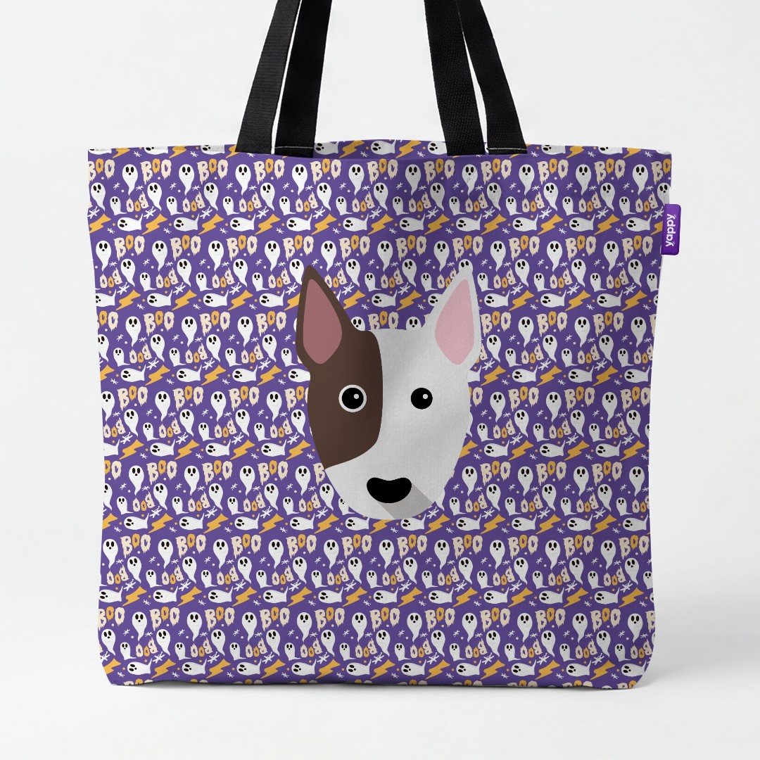 'Boo Ghosts' - Personalized {breedCommonName} Canvas Bag