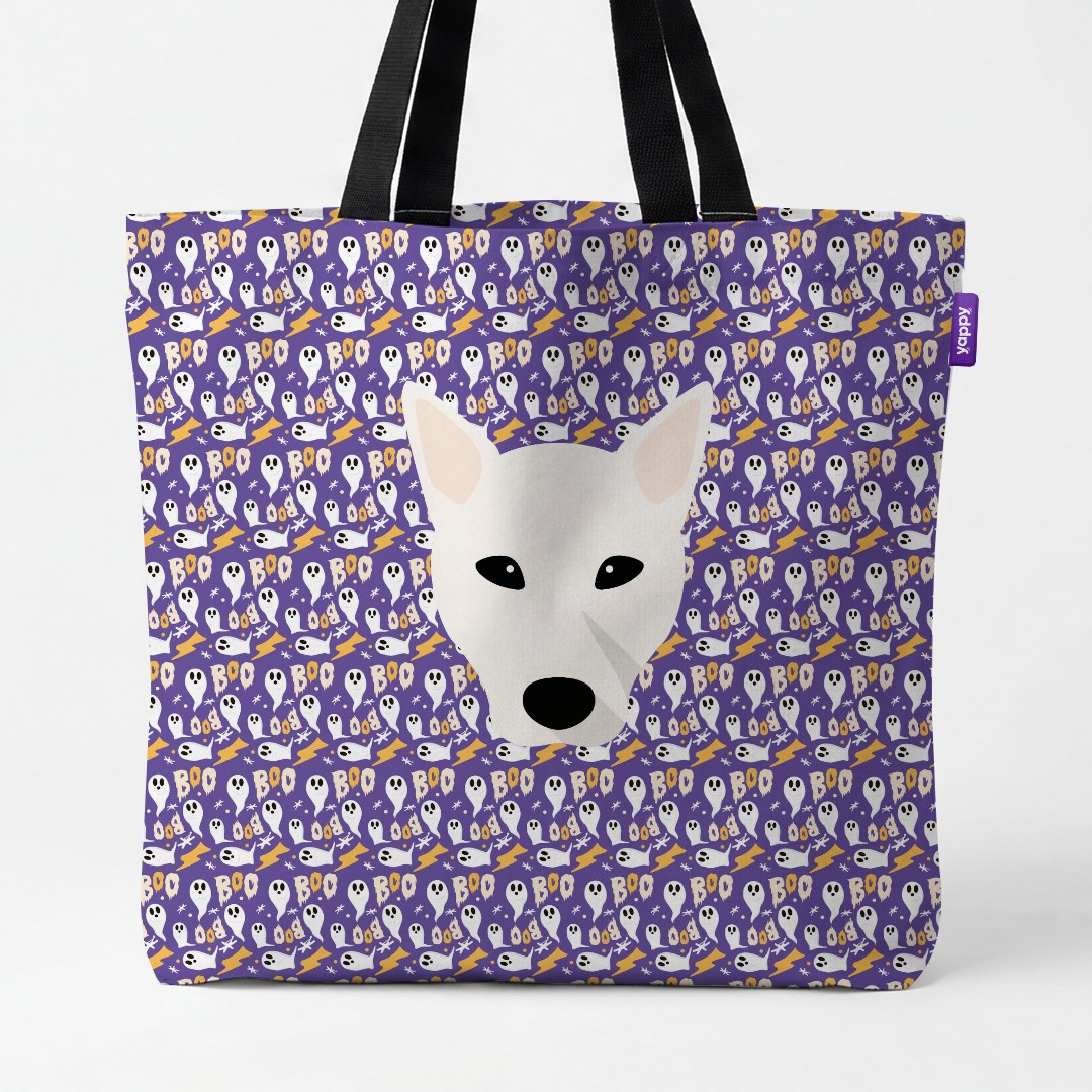 'Boo Ghosts' - Personalized {breedCommonName} Canvas Bag