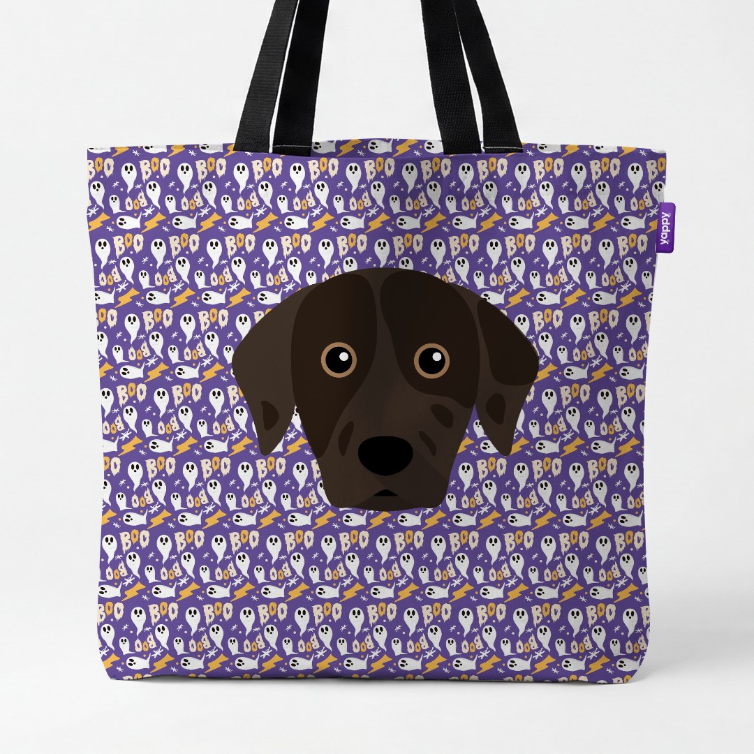 'Boo Ghosts' - Personalized {breedCommonName} Canvas Bag