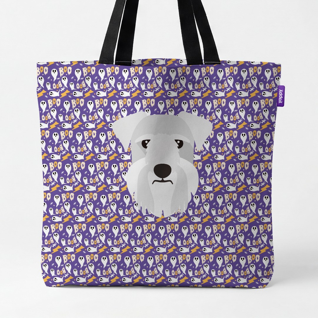 'Boo Ghosts' - Personalised {breedCommonName} Canvas Bag
