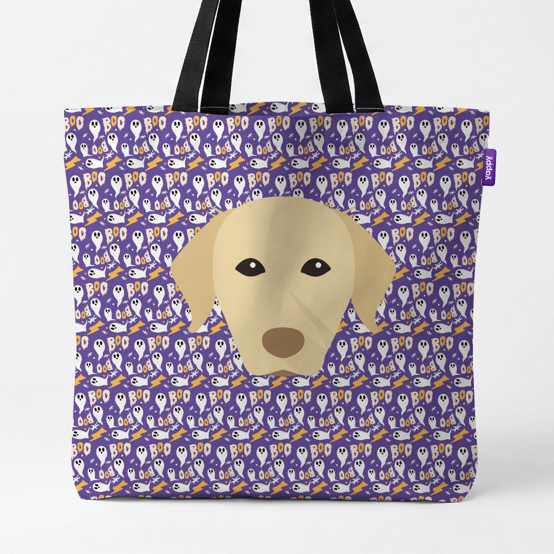 'Boo Ghosts' - Personalized {breedCommonName} Canvas Bag