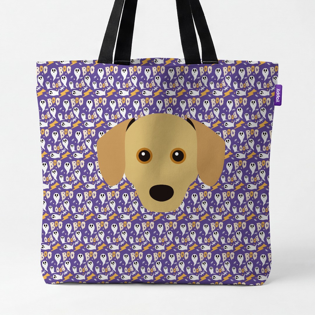 'Boo Ghosts' - Personalised {breedCommonName} Canvas Bag