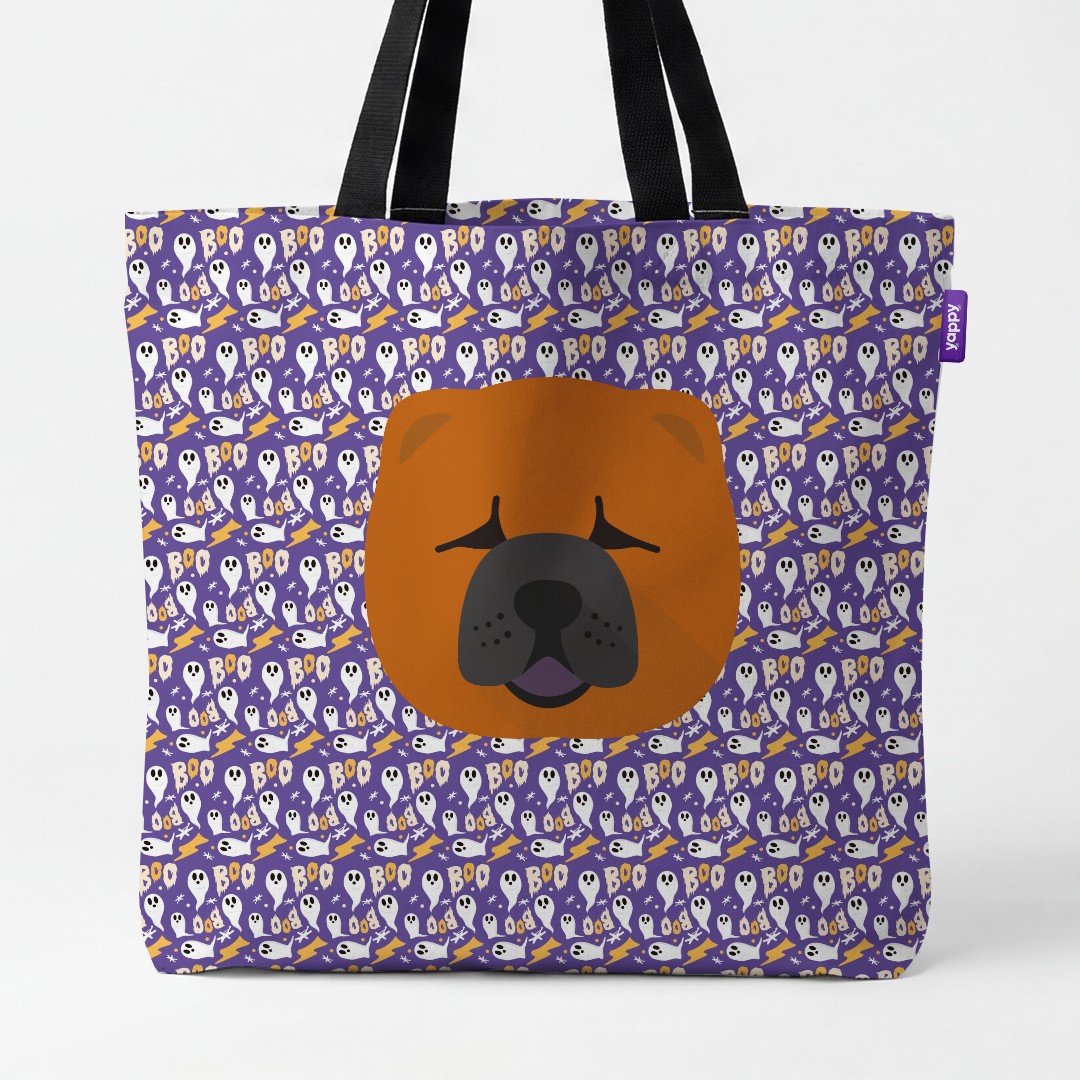 'Boo Ghosts' - Personalized {breedCommonName} Canvas Bag