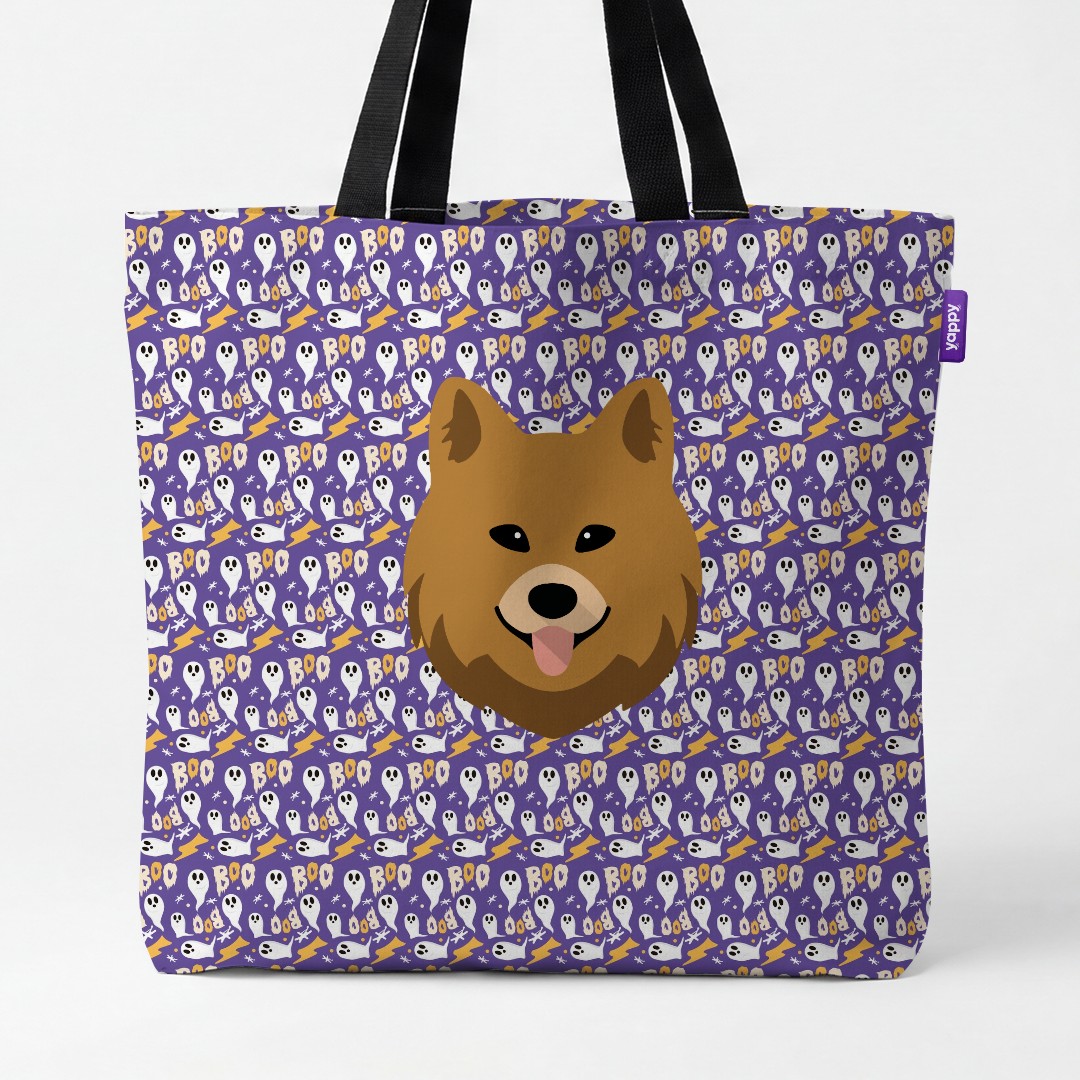 'Boo Ghosts' - Personalized {breedCommonName} Canvas Bag