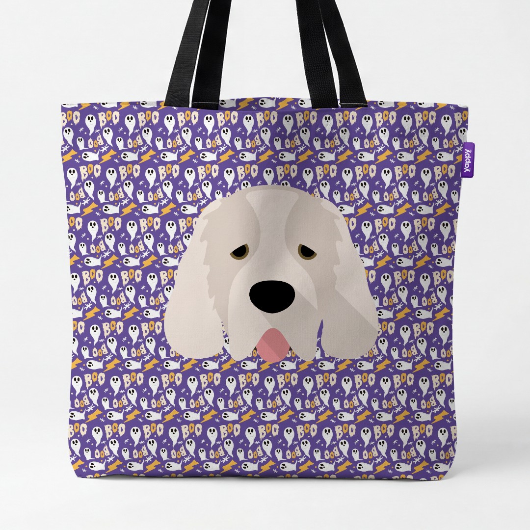 'Boo Ghosts' - Personalized {breedCommonName} Canvas Bag