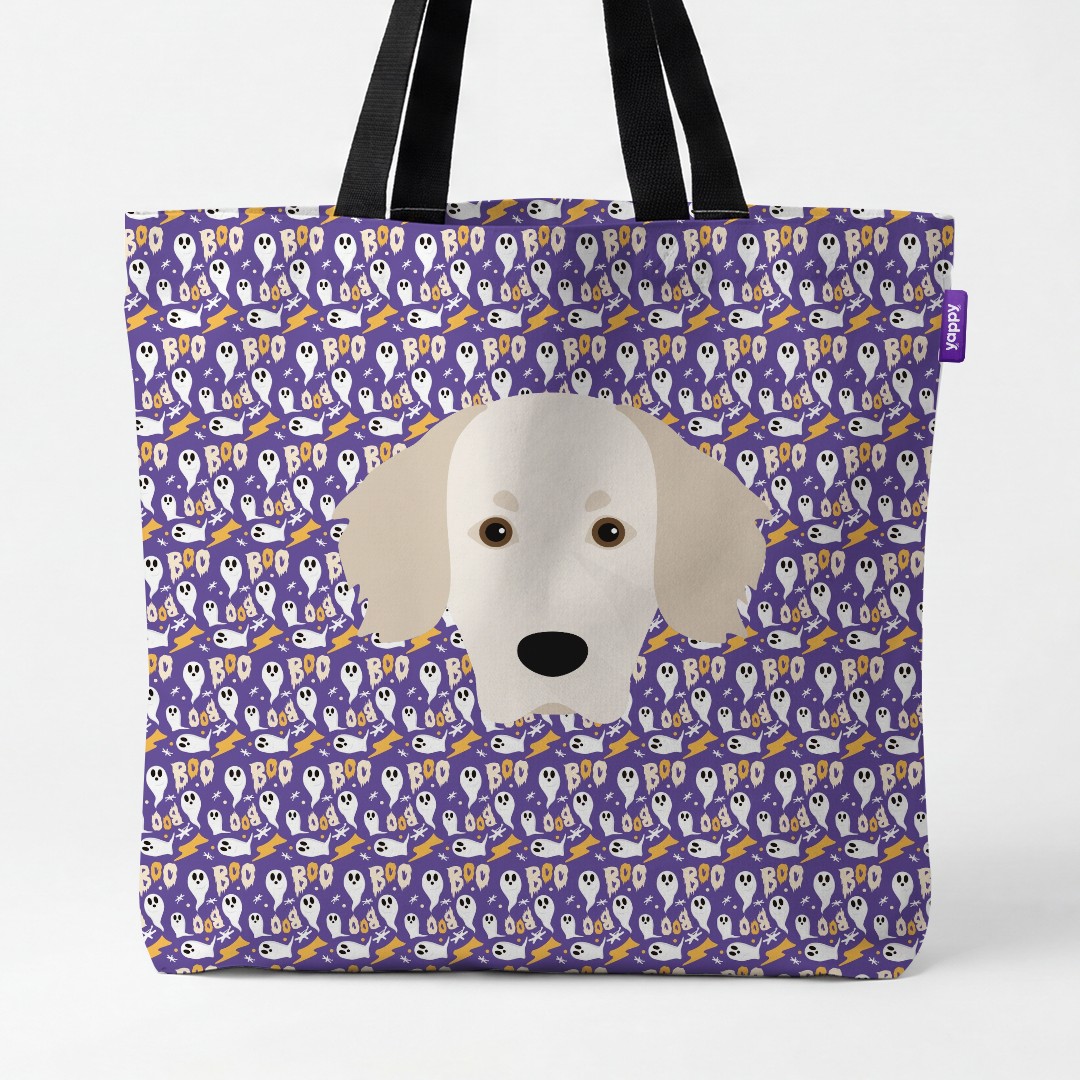 'Boo Ghosts' - Personalized {breedCommonName} Canvas Bag