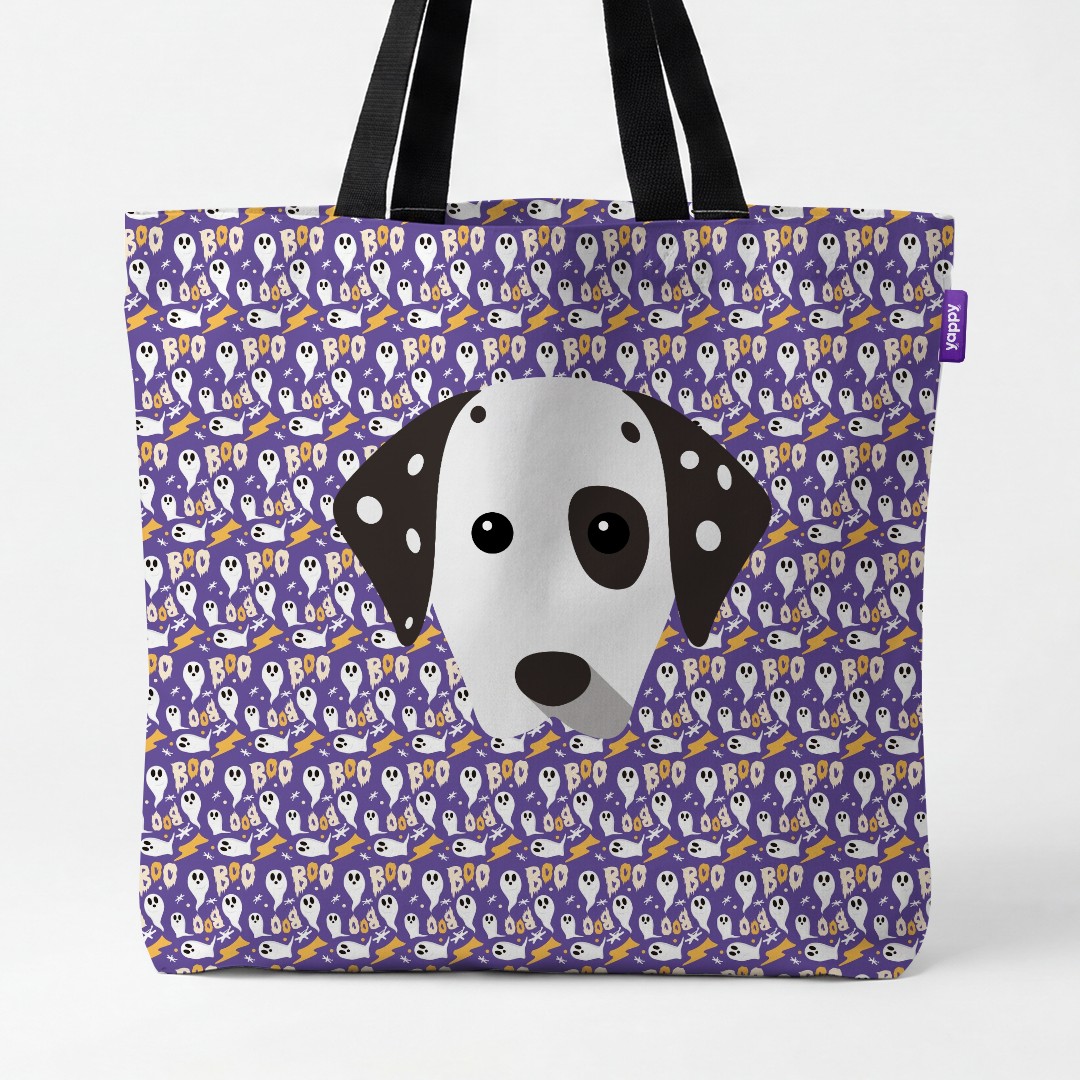 'Boo Ghosts' - Personalized {breedCommonName} Canvas Bag
