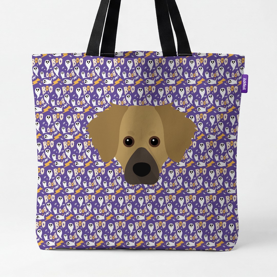 'Boo Ghosts' - Personalised {breedCommonName} Canvas Bag