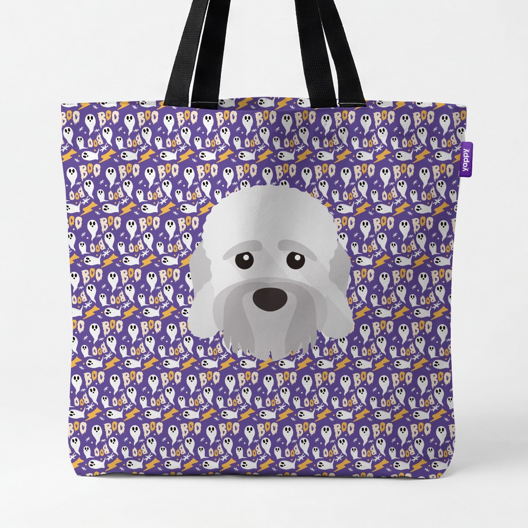 'Boo Ghosts' - Personalized {breedCommonName} Canvas Bag