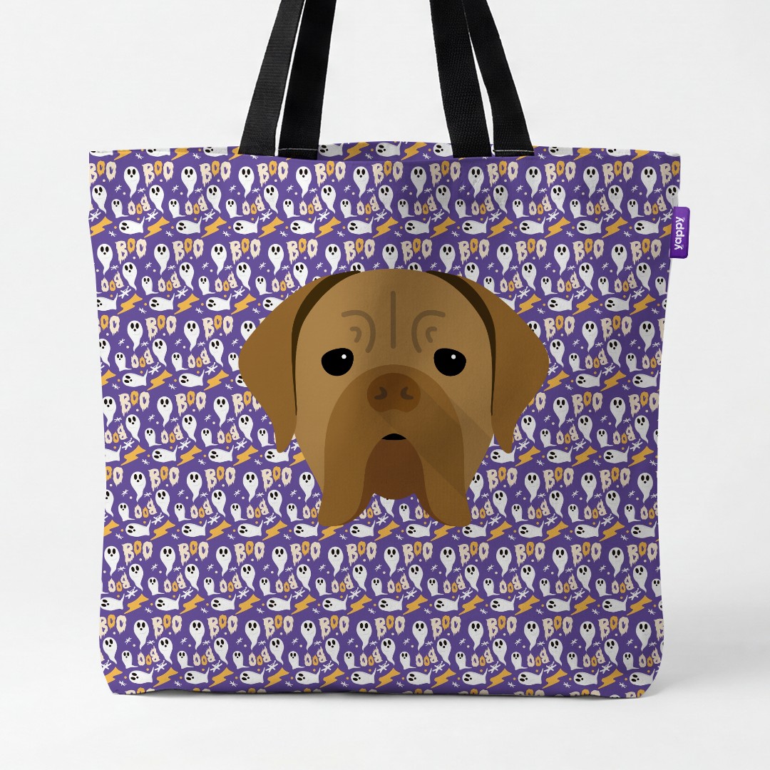 'Boo Ghosts' - Personalized {breedCommonName} Canvas Bag