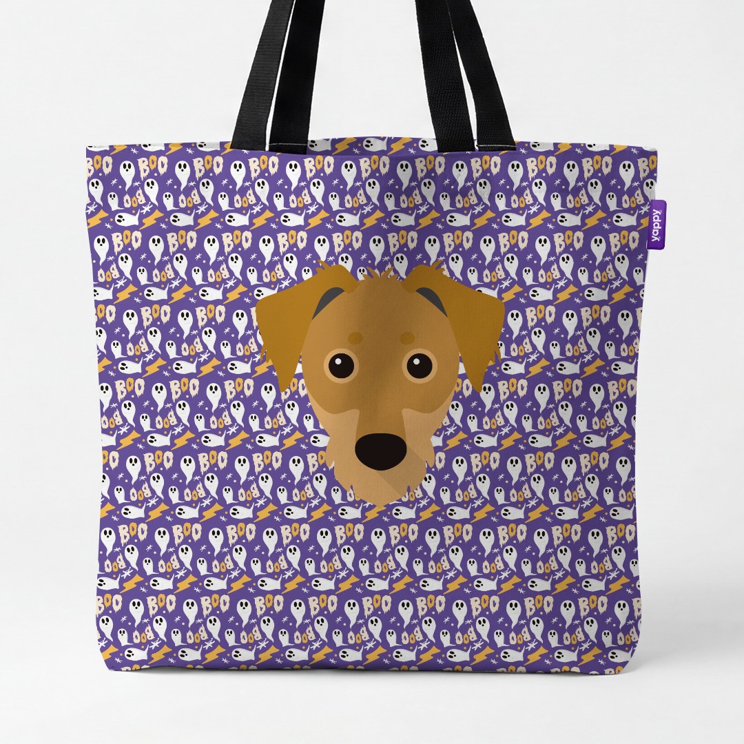 'Boo Ghosts' - Personalized {breedCommonName} Canvas Bag